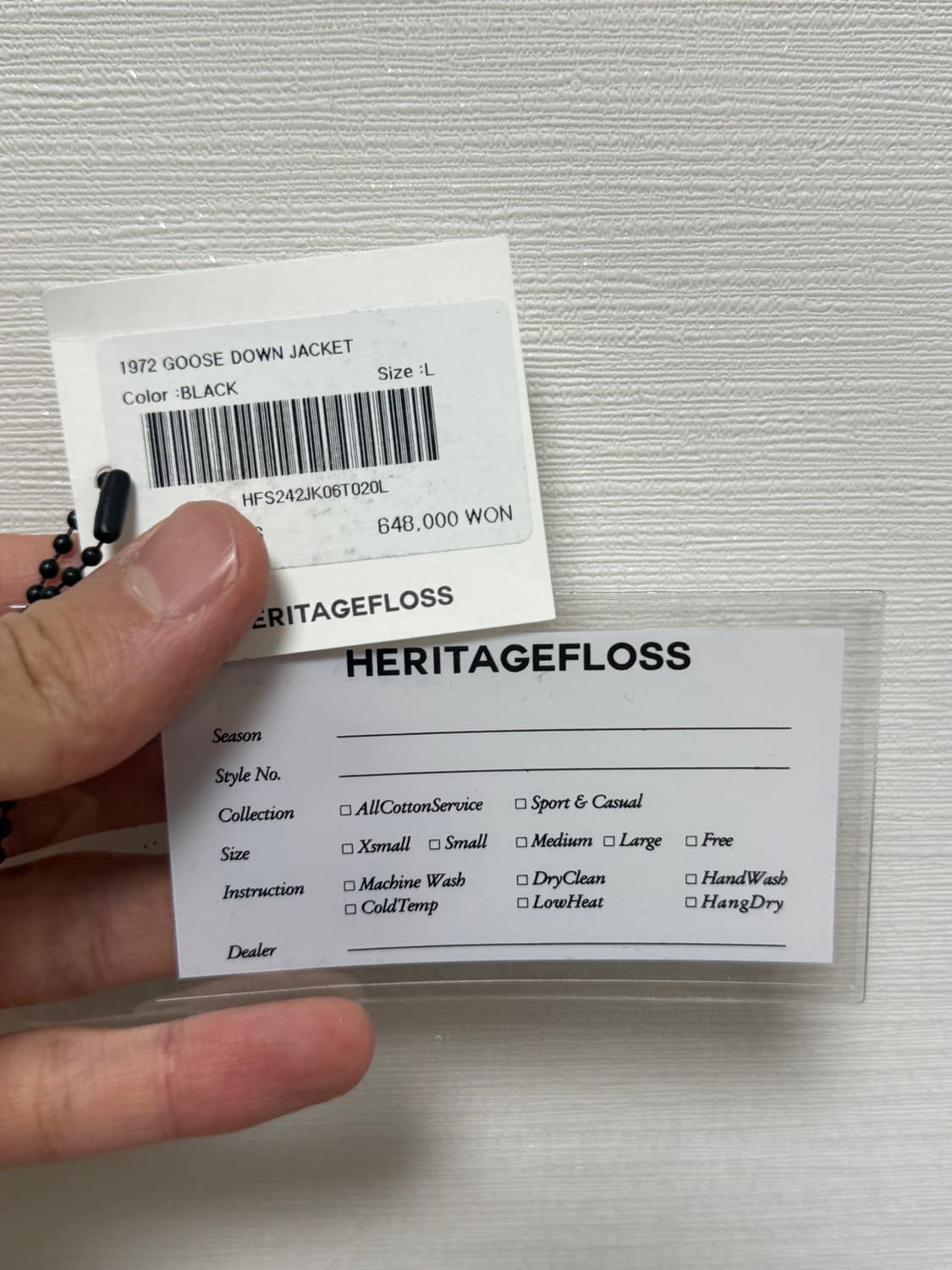헤리티지플로스 24fw패딩 L 상품이미지7
