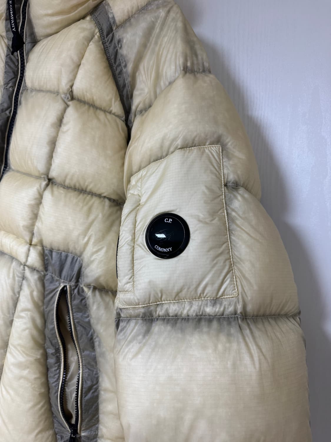 C.P. 컴퍼니 D.D. 쉘 후드 다운 자켓 피스타치오 쉘 베이지 L 상품이미지5