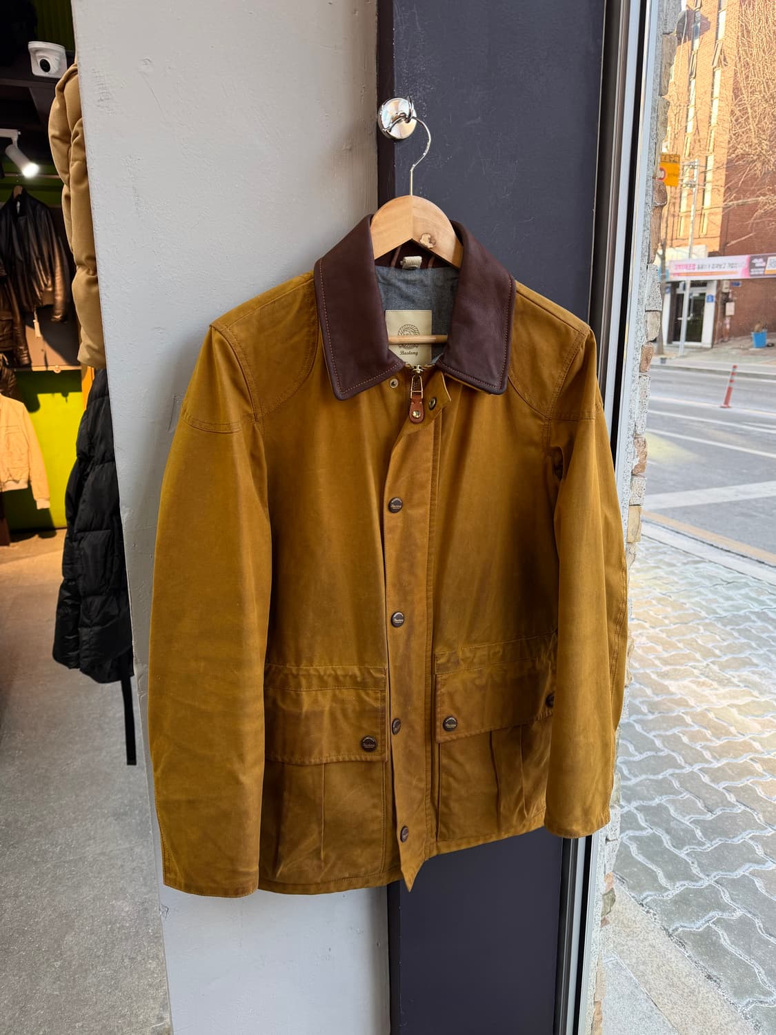 S/ 바스통 001 머스타드 왁스 자켓 상품이미지4