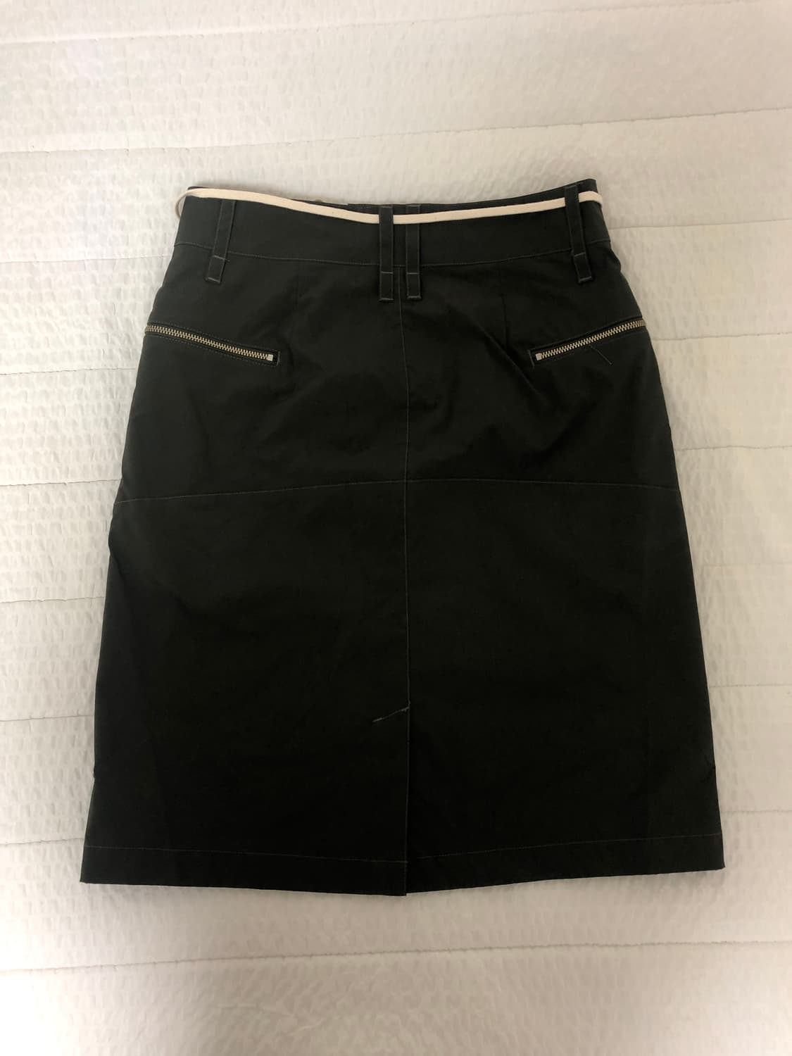 MMW 엠엠더블유 STRING MID SKIRT (charcoal) 상품이미지2