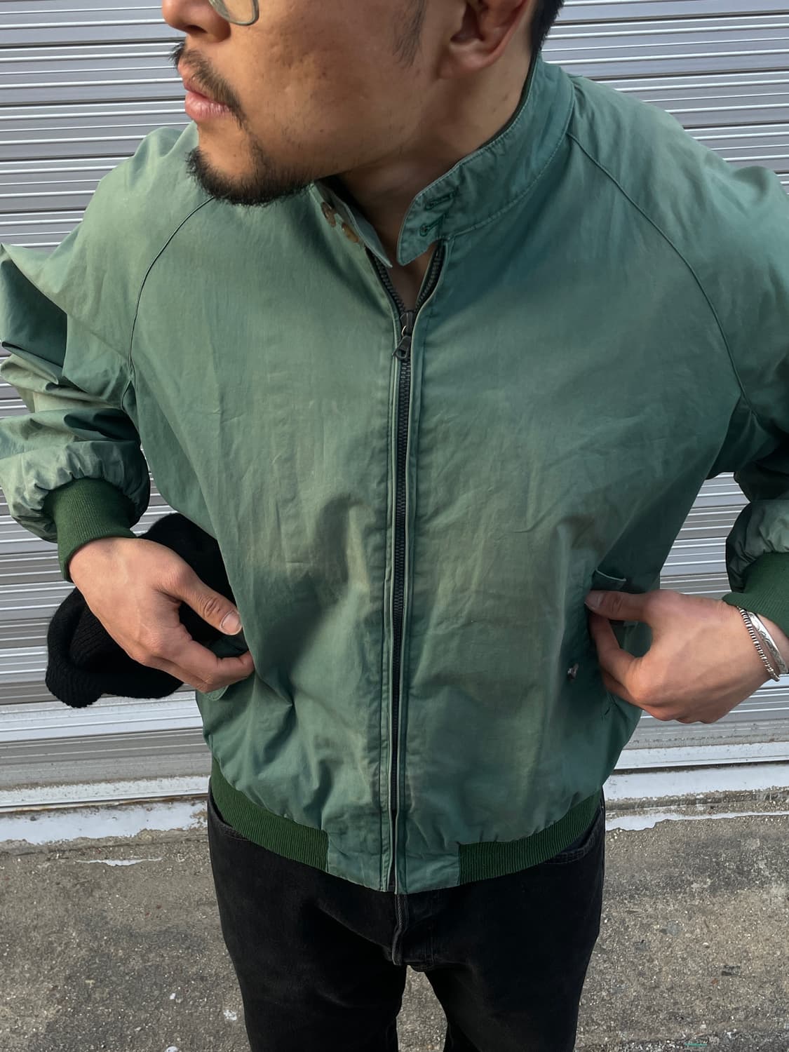 (riri)80s Argyle Club Faded Harrington   상품이미지2