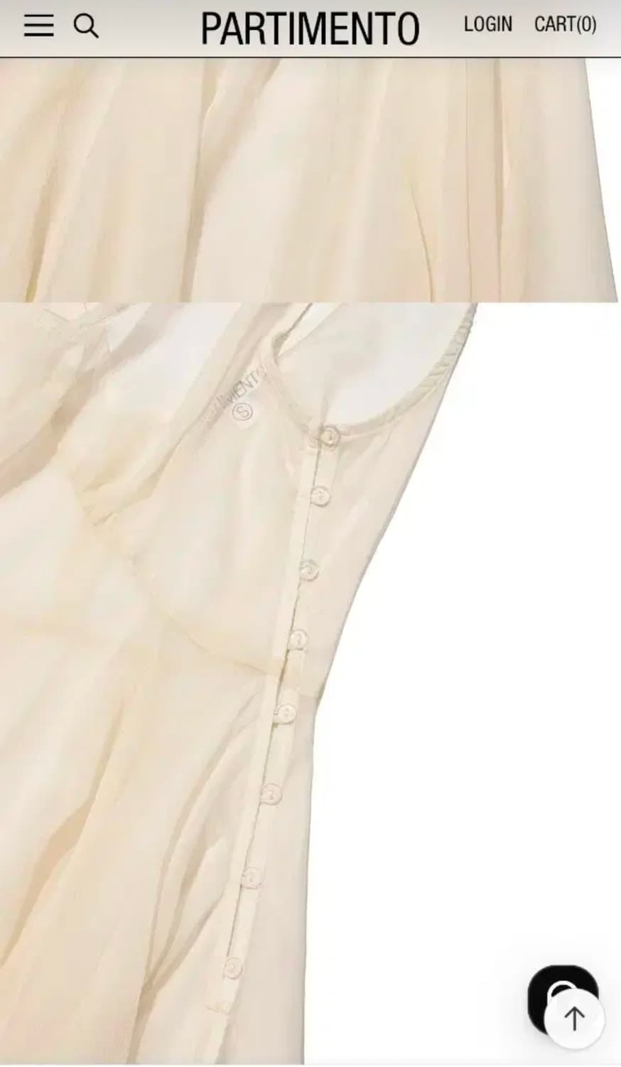 파르티멘토 우먼 시어 언발란스레이어드 드레스 미사용품  상품이미지3