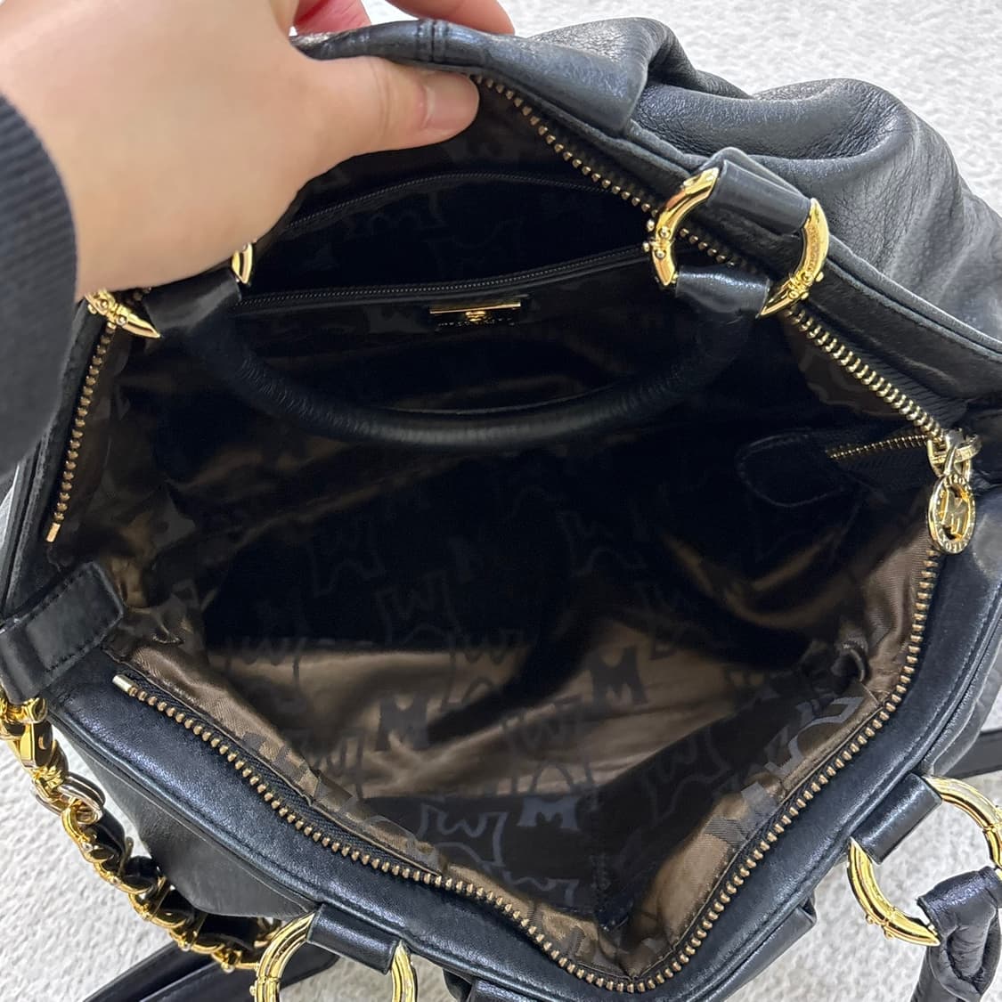 실측확인 메트로시티 가죽 숄더백 0408E2 상품이미지3