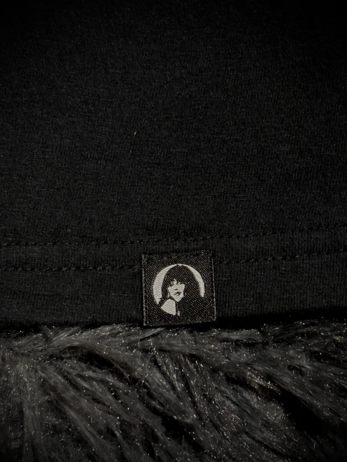 Hysteric Glamour 스타 라인 걸프린팅 블랙 V넥 반팔 티셔츠 상품이미지8