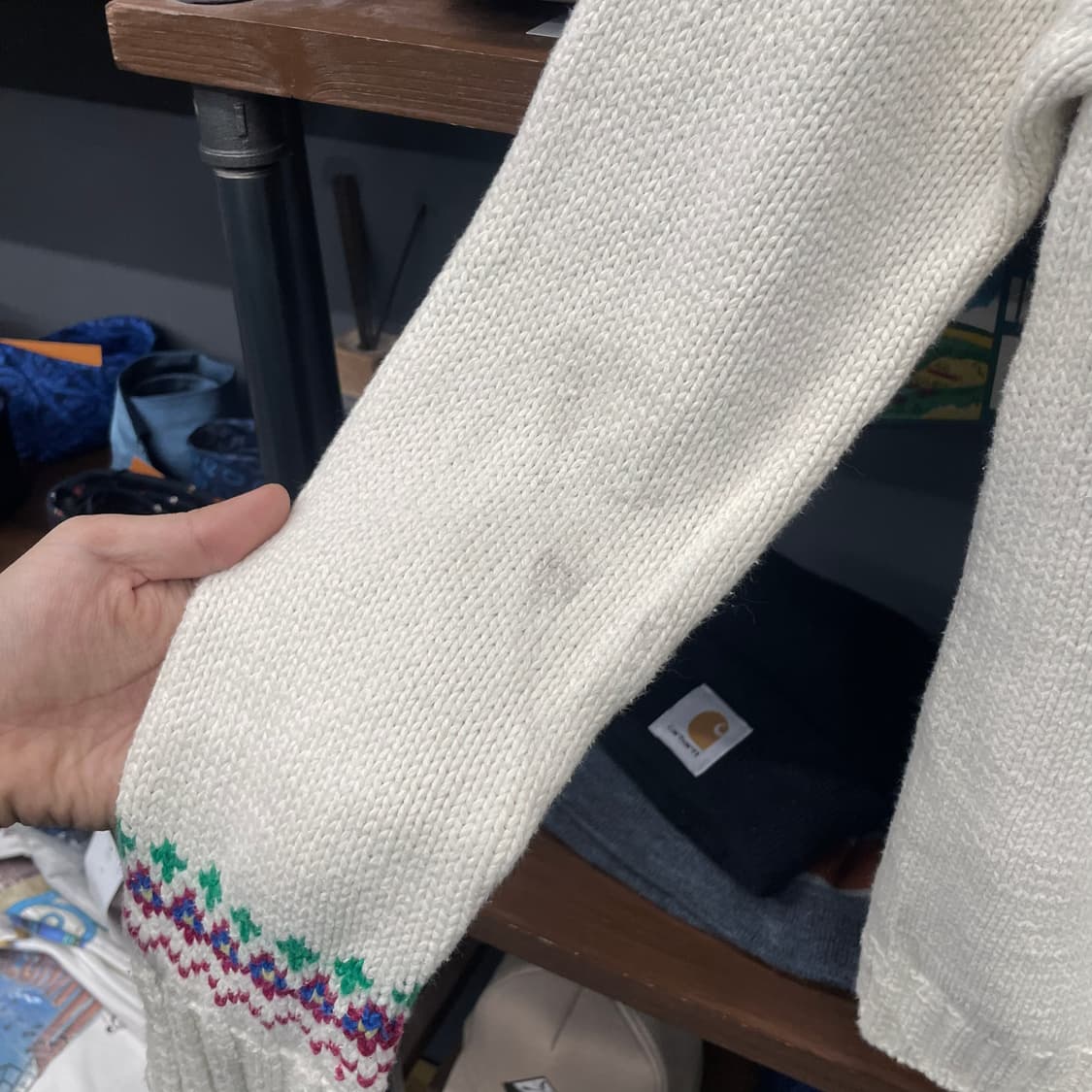 폴로 랄프로렌 울 노르딕 숄더 버튼 패턴 니트 스웨터 상품이미지7