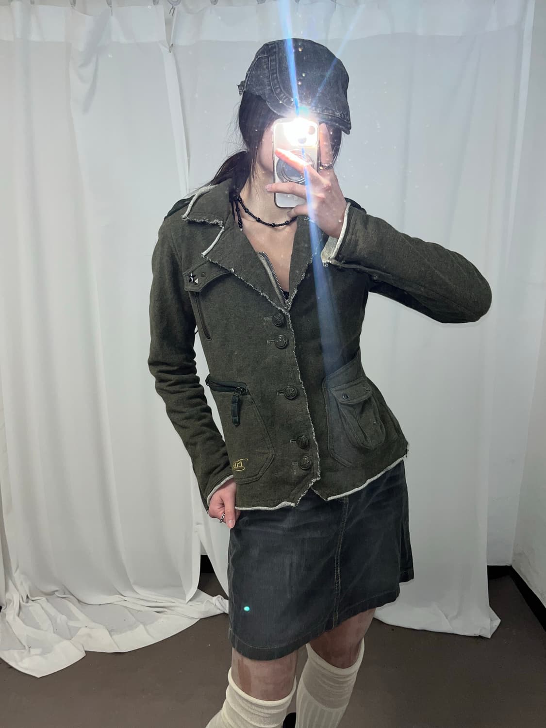 Fubu 카키 그런지 자켓 상품이미지6