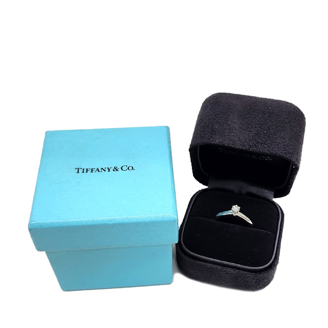 티파니 플래티늄 다이아 웨딩 반지 10호 상품이미지1