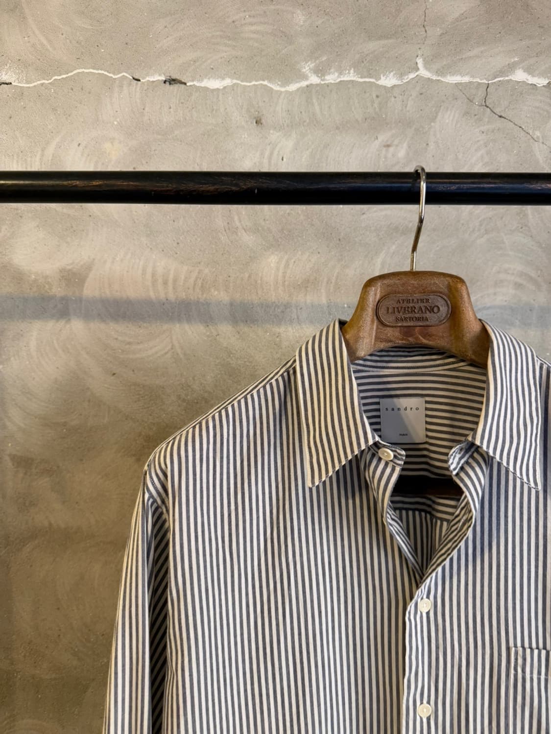 산드로 스트라이프 셔츠 100~103 상품이미지5