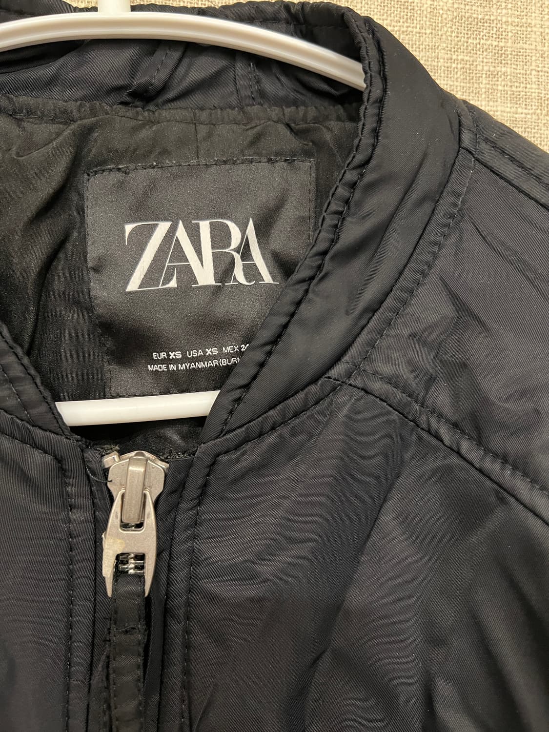 ZARA 자라 크롭 봄버 자켓 블랙 상품이미지2