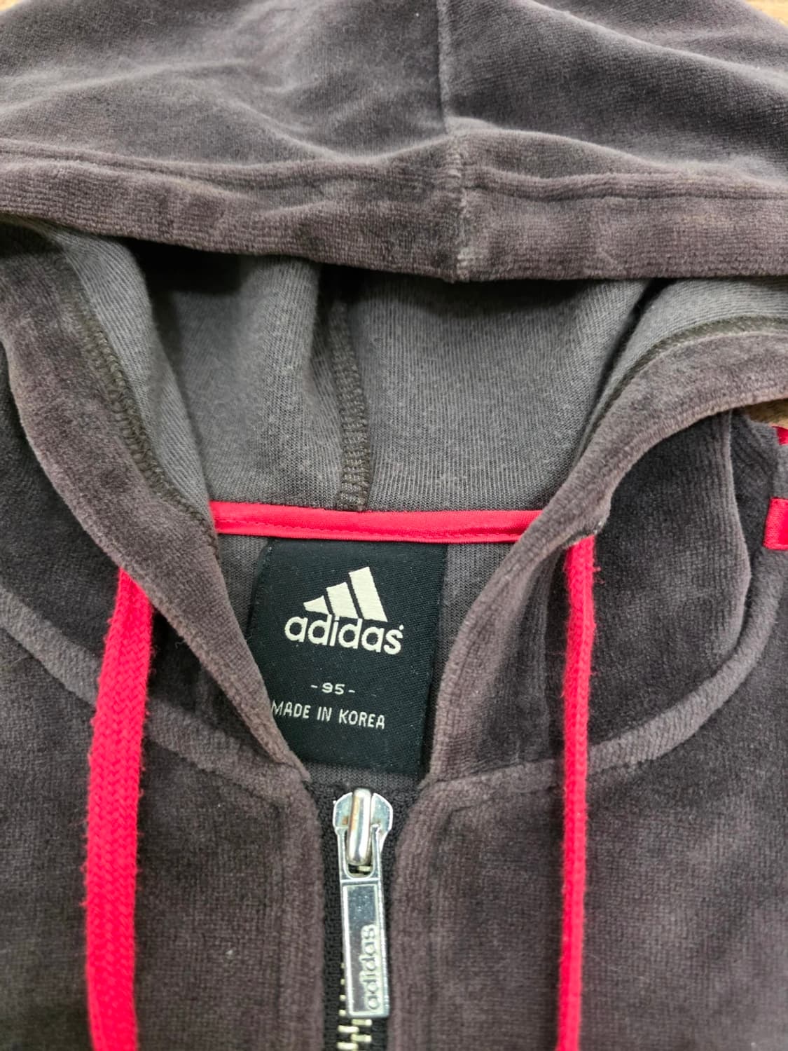 아디다스 벨벳 후드 트랙탑 저지 95 상품이미지3