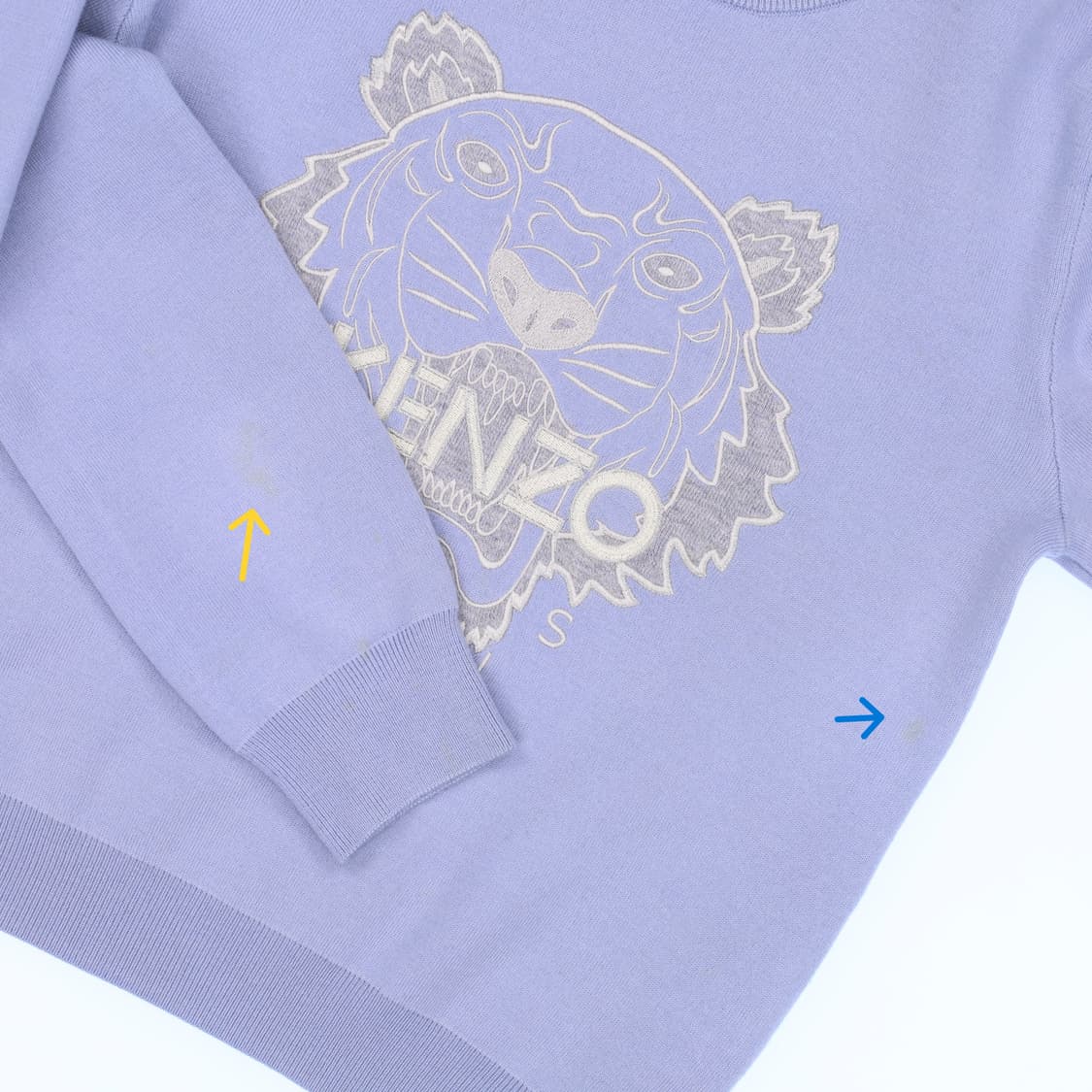 S 겐조 타이거 자수 모 맨투맨 티셔츠 N7287 상품이미지5