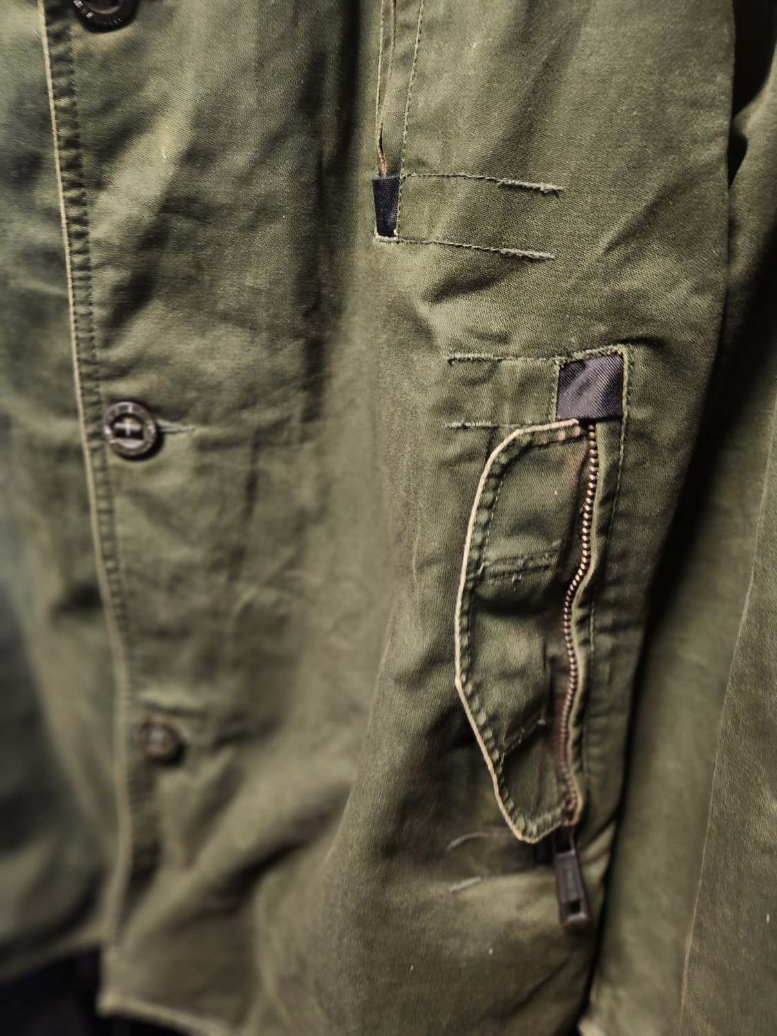 슈퍼드라이 빈티지 야상 자켓 카키 L 상품이미지5