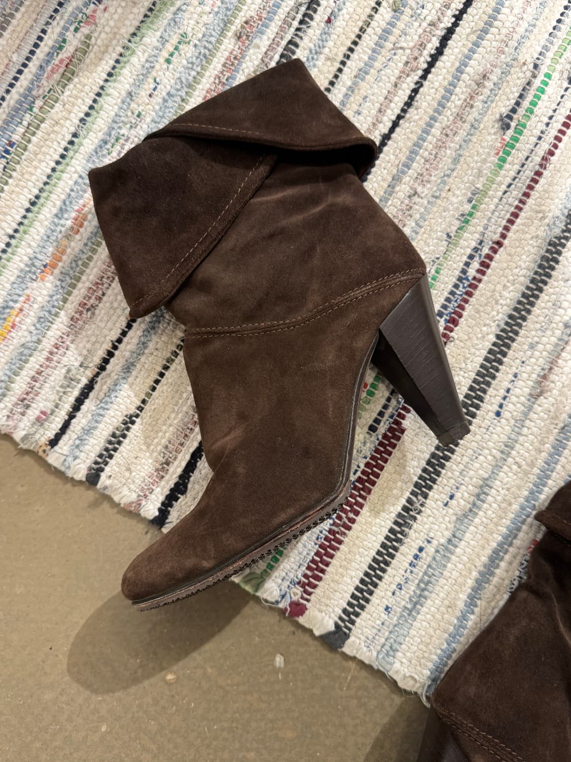 다크브라운 스웨이드 부츠힐 상품이미지5