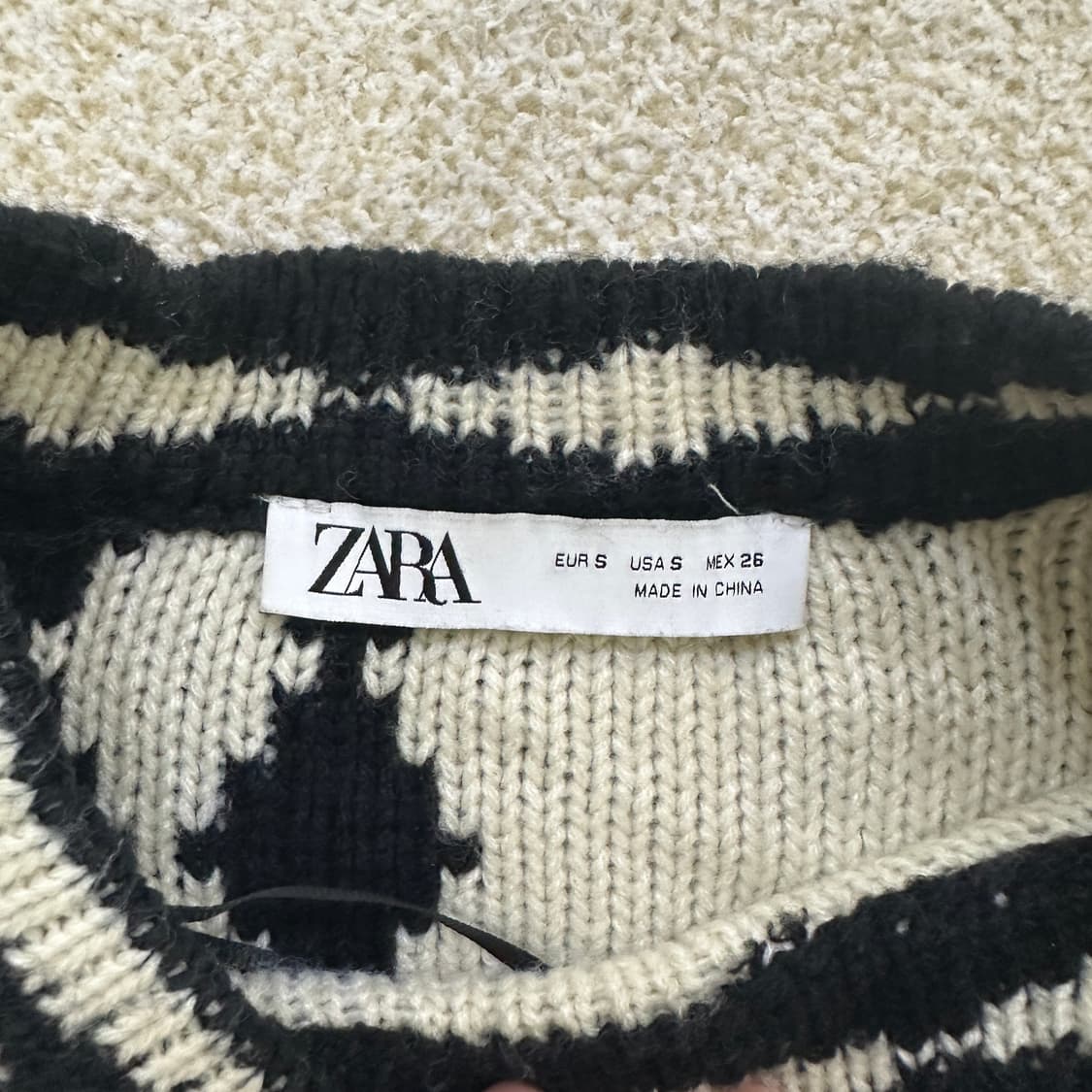 S 자라 플라워 니트 스웨터 0317D 상품이미지2