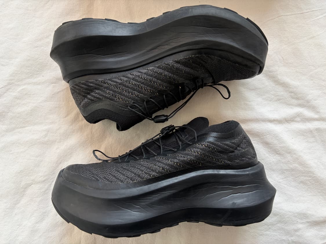 살로몬 x 꼼데가르송 옴므 펄사 플랫폼 블랙 Salomon CDG 상품이미지2