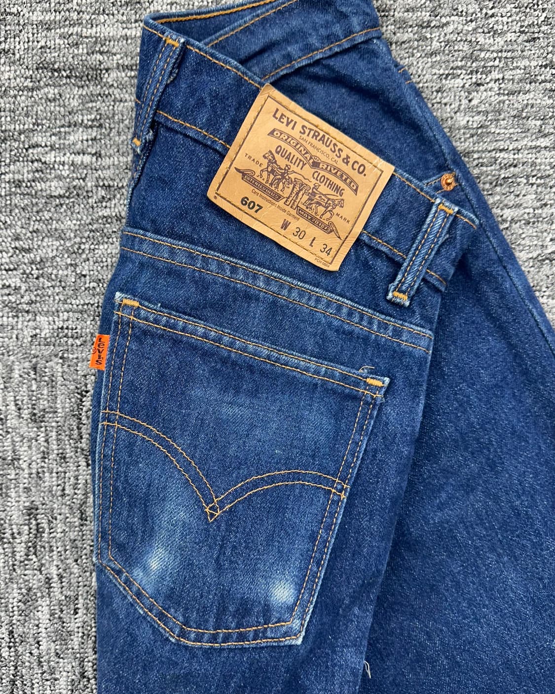 (허단37)90'S 리바이스 607 오렌지탭-M1473 상품이미지4