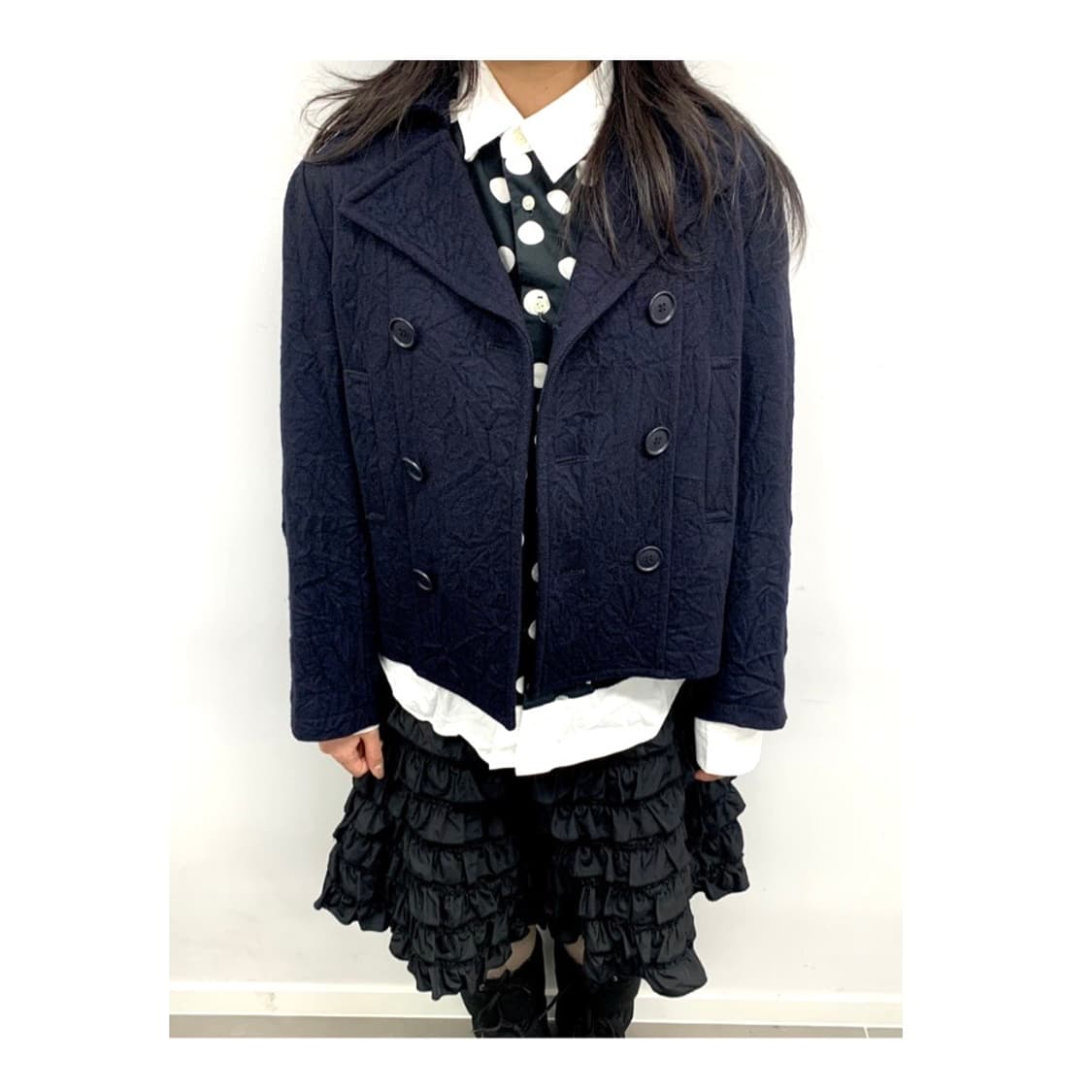 꼼데가르송 트리콧 피코트 m 상품이미지1