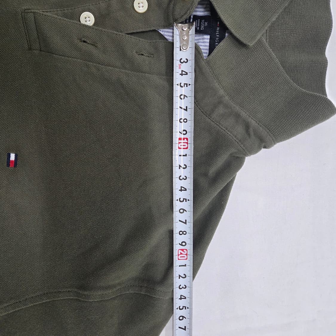 타미힐피거 카키색 폴로셔츠 XL 상품이미지5