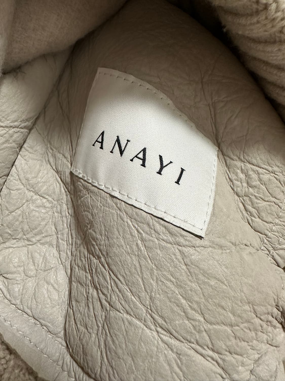 ANAYI 퍼 카라 니트 집업 가디건 상품이미지3