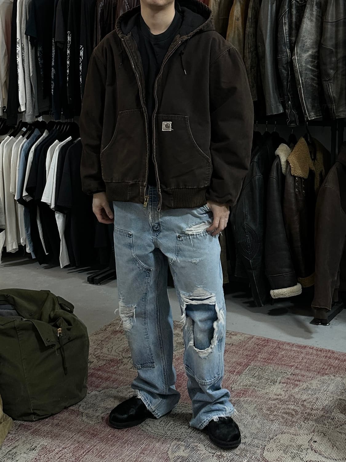 OG 칼하트 J130 액티브 자켓 칼하트 DKB 후드 자켓 상품이미지2