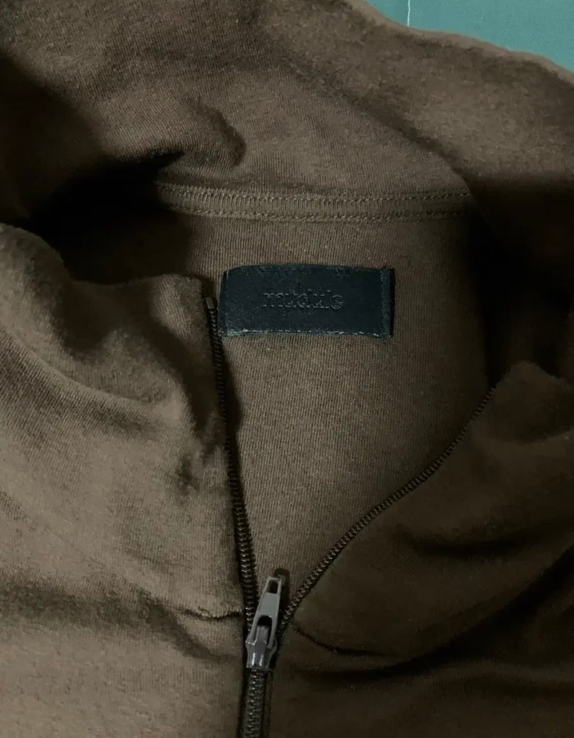 mudule 머듈 넥 집업 브라운 2사이즈 상품이미지2