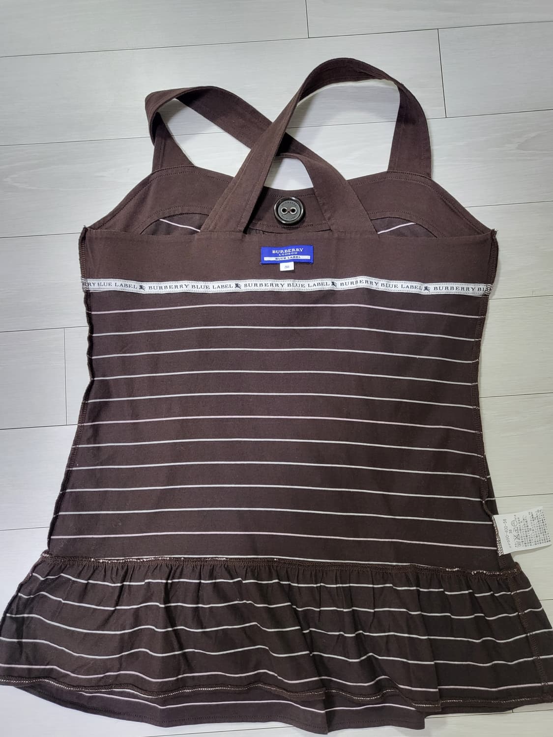 버버리 블루 라벨 스트라이프 민소매 55-66새제품 상품이미지9