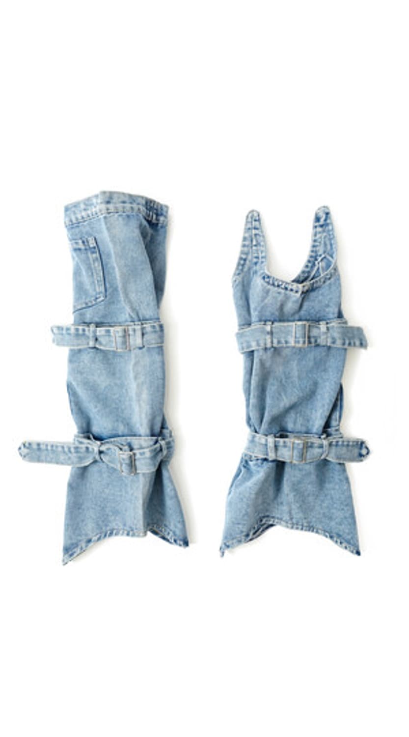 샵페어리 unbalance denim leg warmer 상품이미지1
