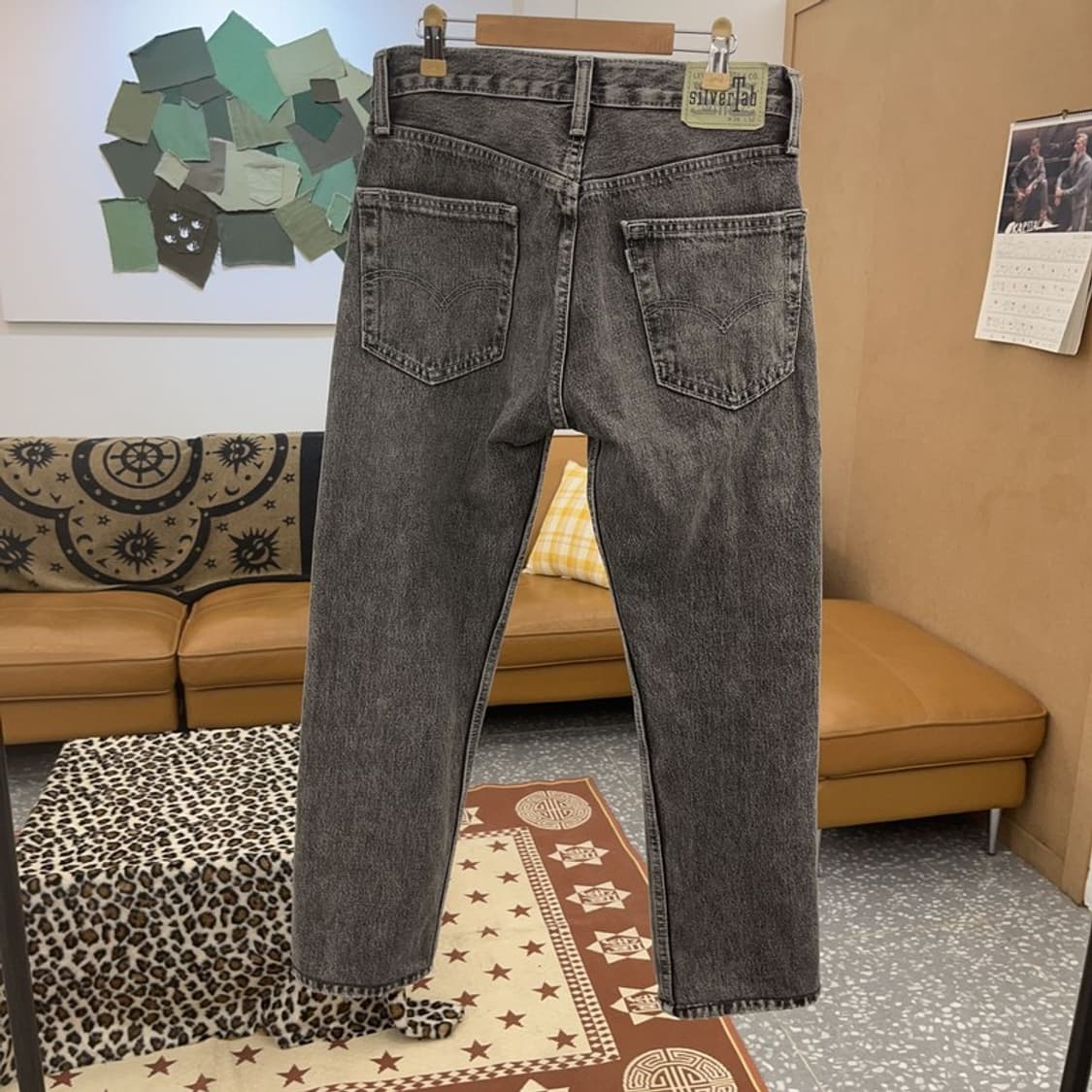 리바이스 실버탭 디스트로이드 흑청 데님팬츠 28인치 C08876 상품이미지4