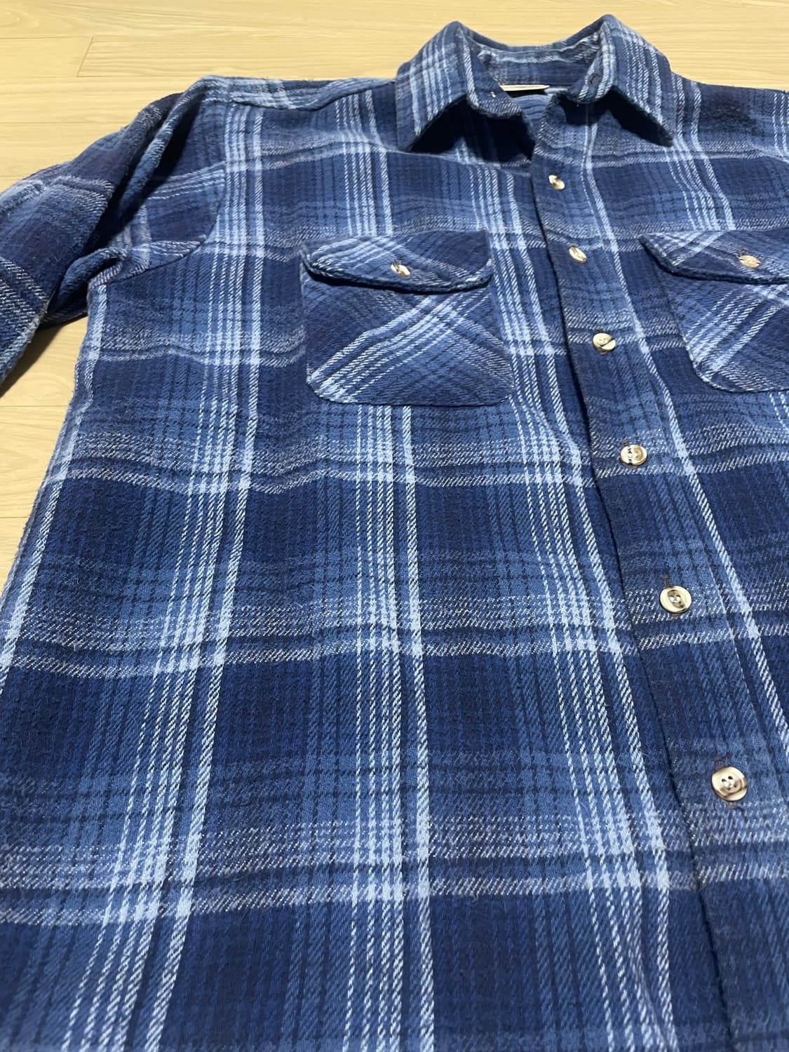 빈티지 파이브 브라더스 플란넬 셔츠 팝니다 체크 상품이미지5