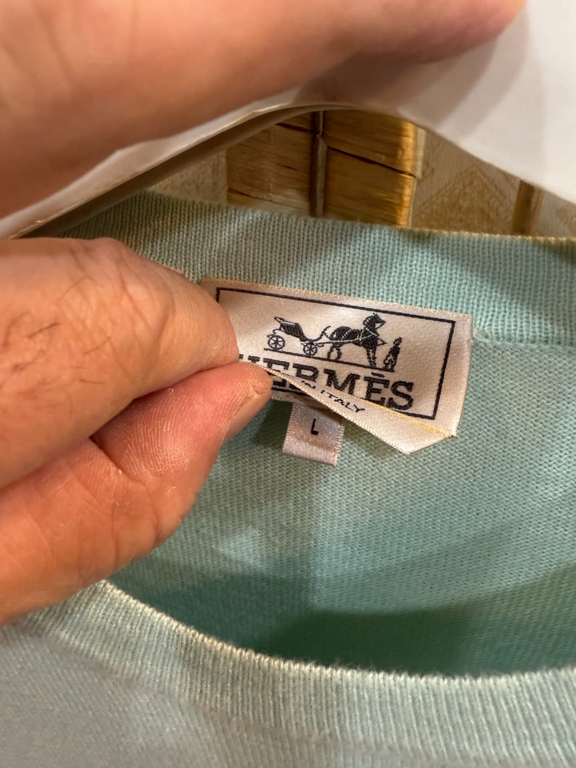 100-105 정품 에르메스 캐시혼방 니트팝니다 상품이미지3