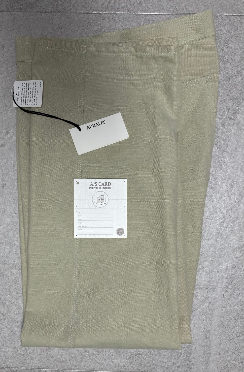 오라리 워시드 헤비 캔버스 팬츠 3사이즈 상품이미지3