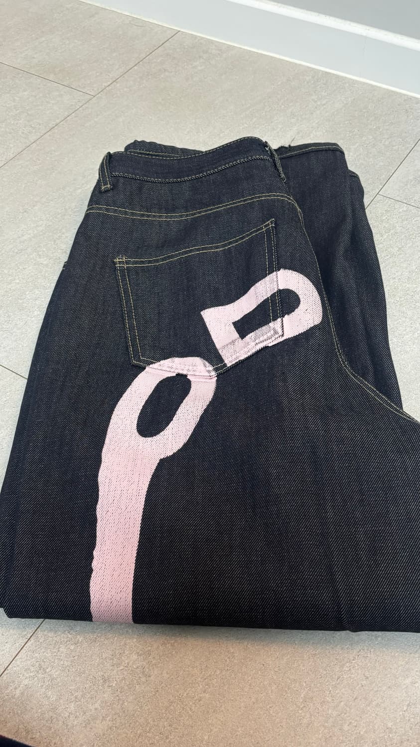 오도어 로고드롭 데님 2사이즈 팝니다 상품이미지4