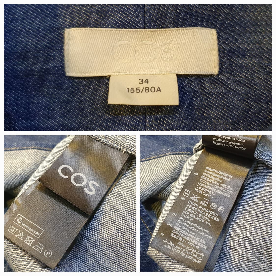 55/66.COS 데님 셔츠 원피스 상품이미지9