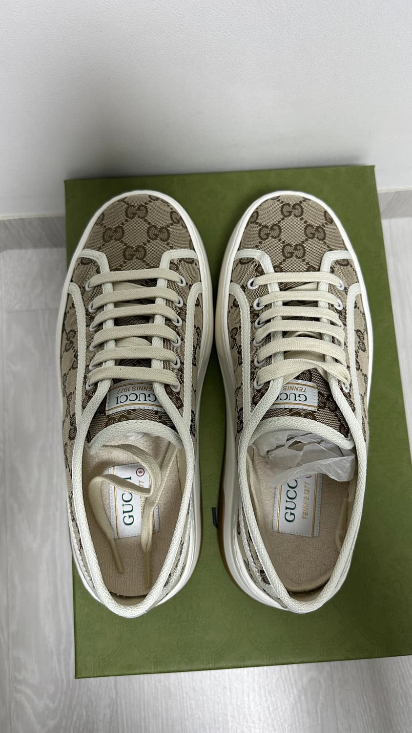 구찌 베이지 에보니 GG 캔버스 남성 6사이즈 국내 매장 새상품 상품이미지5