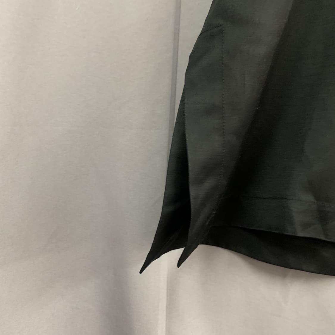 38 JILSANDER 질샌더 린넨 혼방 오버핏 반팔 블랙 블라우스 셔츠 상품이미지3