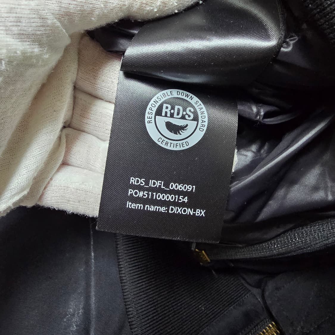 {클로젯}[36][22~23F/w]맥케이지 딕슨 블랙 금장 숏 다운 패딩 상품이미지6