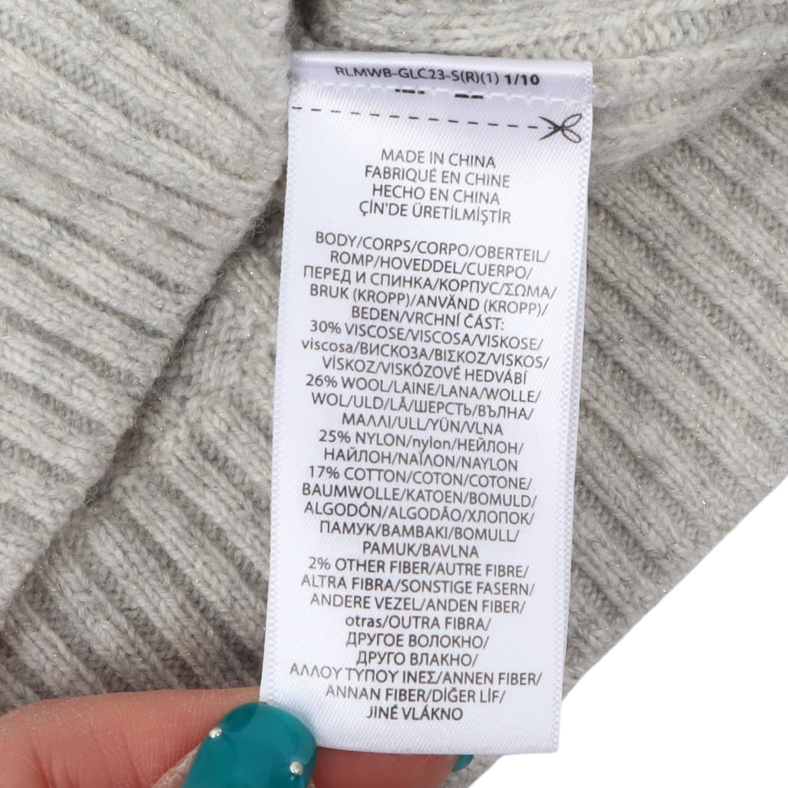 폴로 랄프로렌 그레이 펄 케이블 니트 상품이미지9