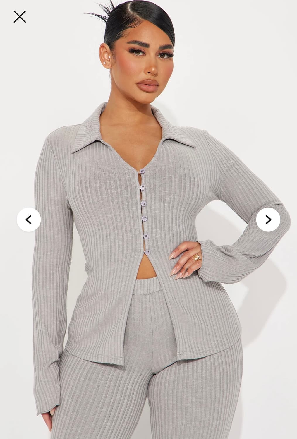 그레이 셋업 m size 상품이미지2