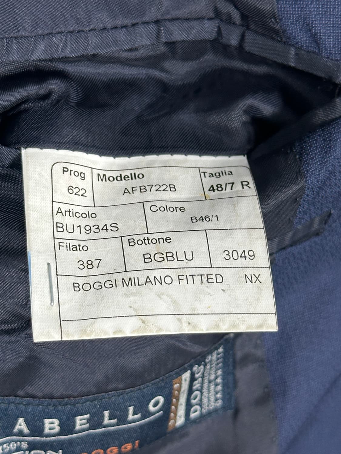 이태리 보기밀라노 구아벨로 블레이져 자켓 48 상품이미지6