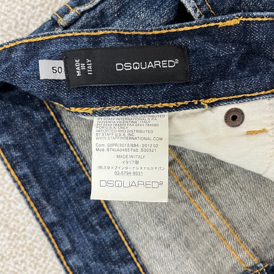 50 디스퀘어드2 루키 데님 청바지 0123M 상품이미지3