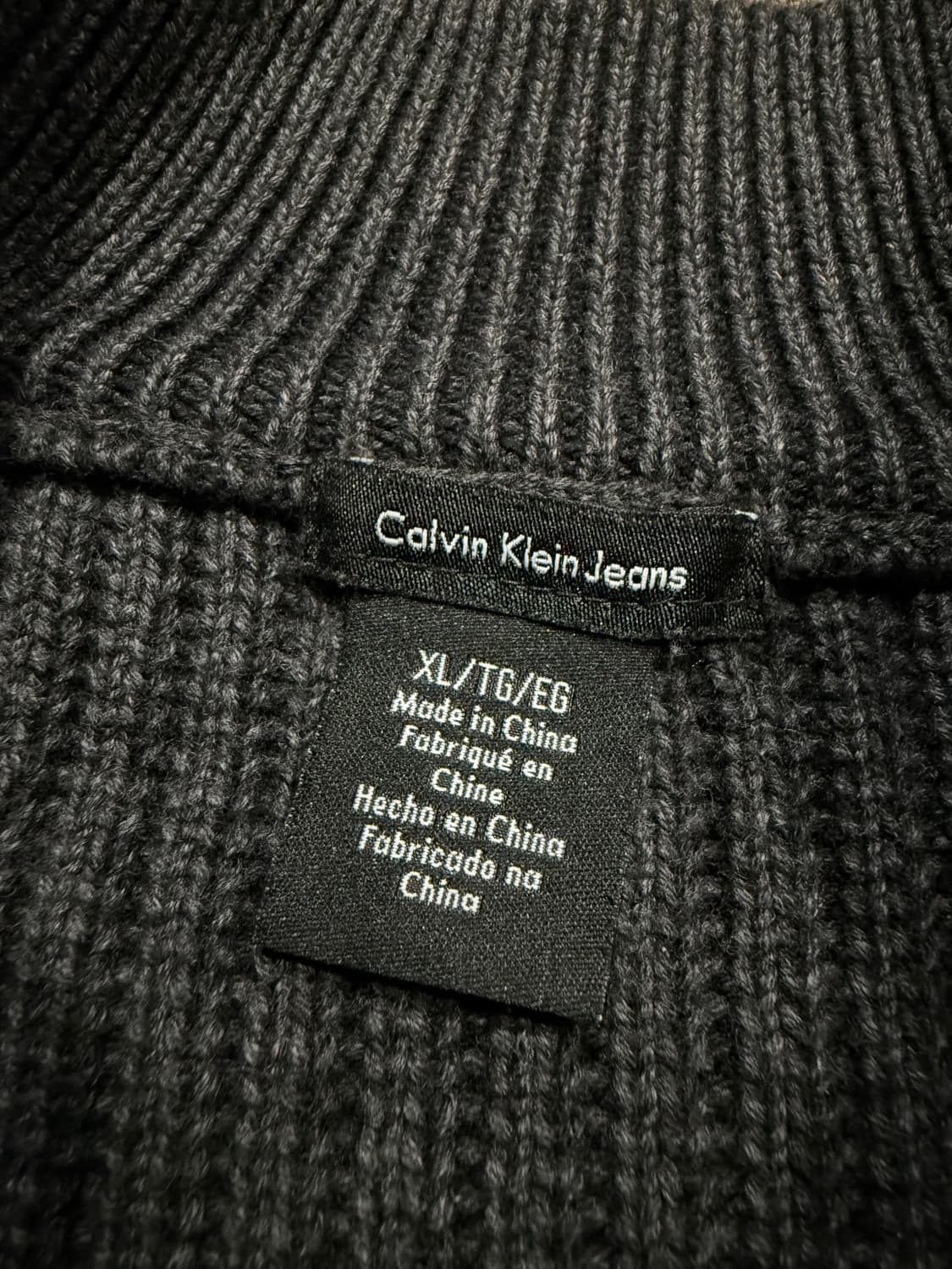 Calvin Klein 캘빈클라인 코만도 니트 집업 상품이미지3