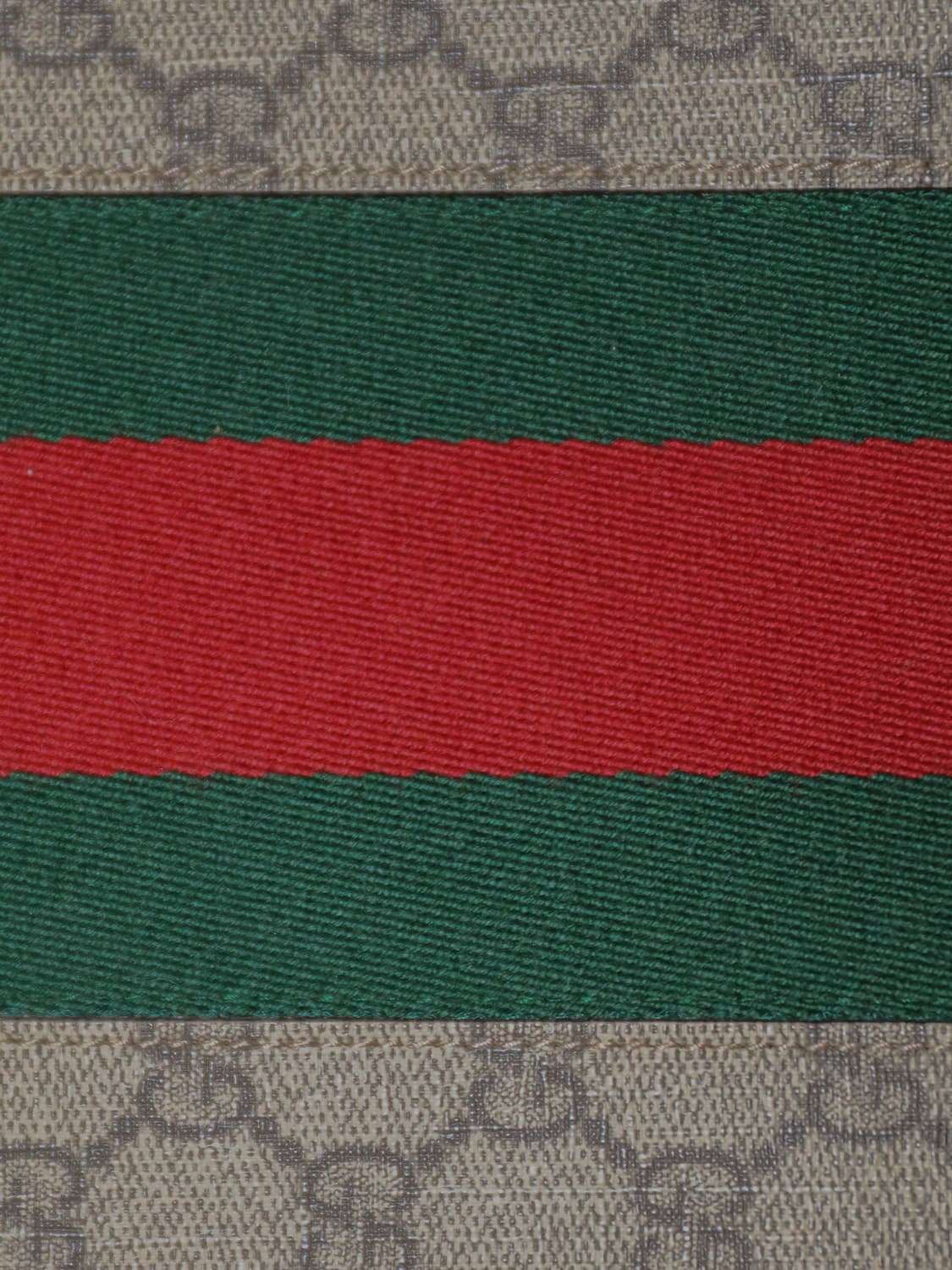 [정품]구찌 GG 수프림 캔버스 웹 파우치 베이지 에보니 클러치 상품이미지2