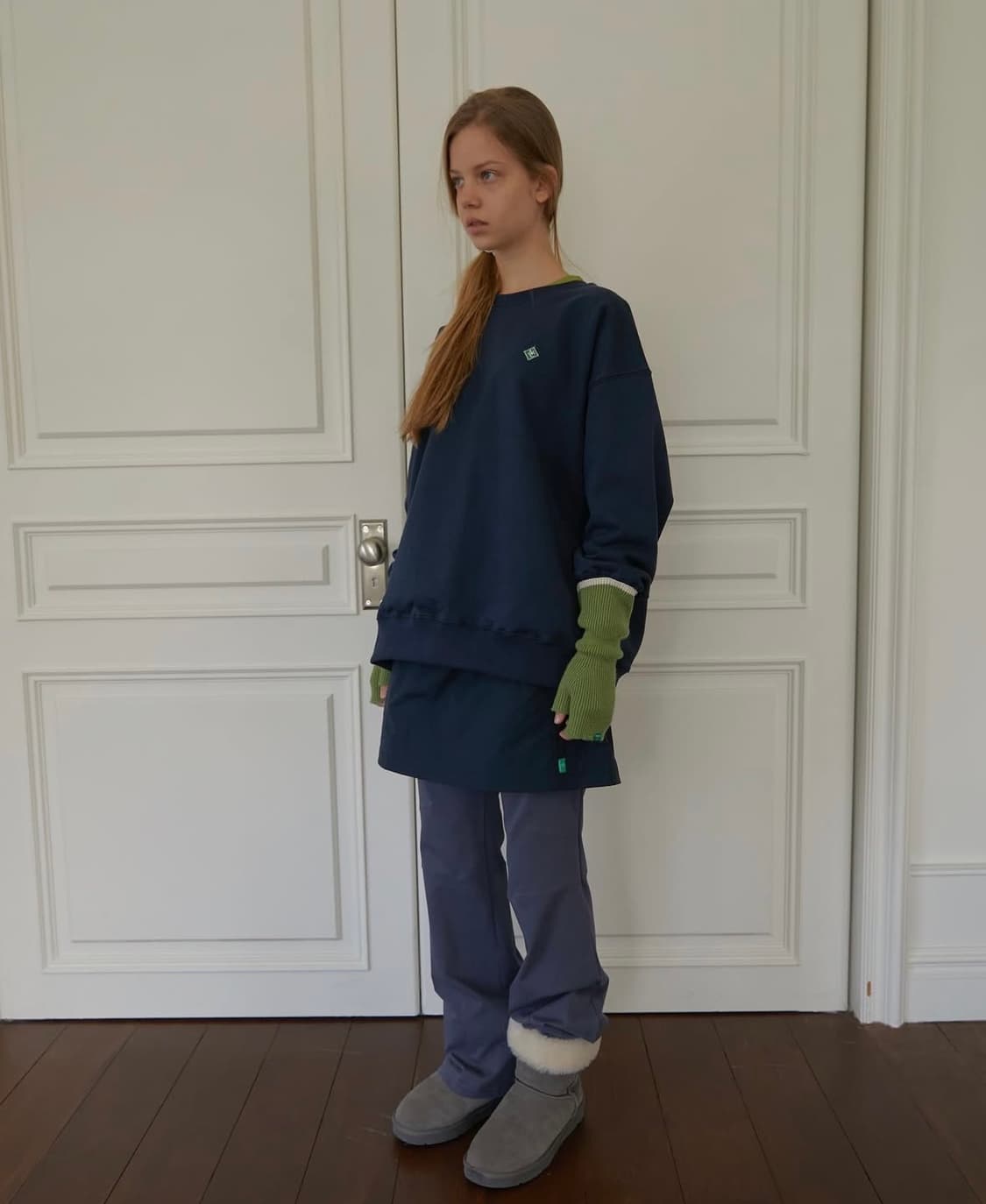 노컨텐츠 셔링 스커트 팬츠 상품이미지5