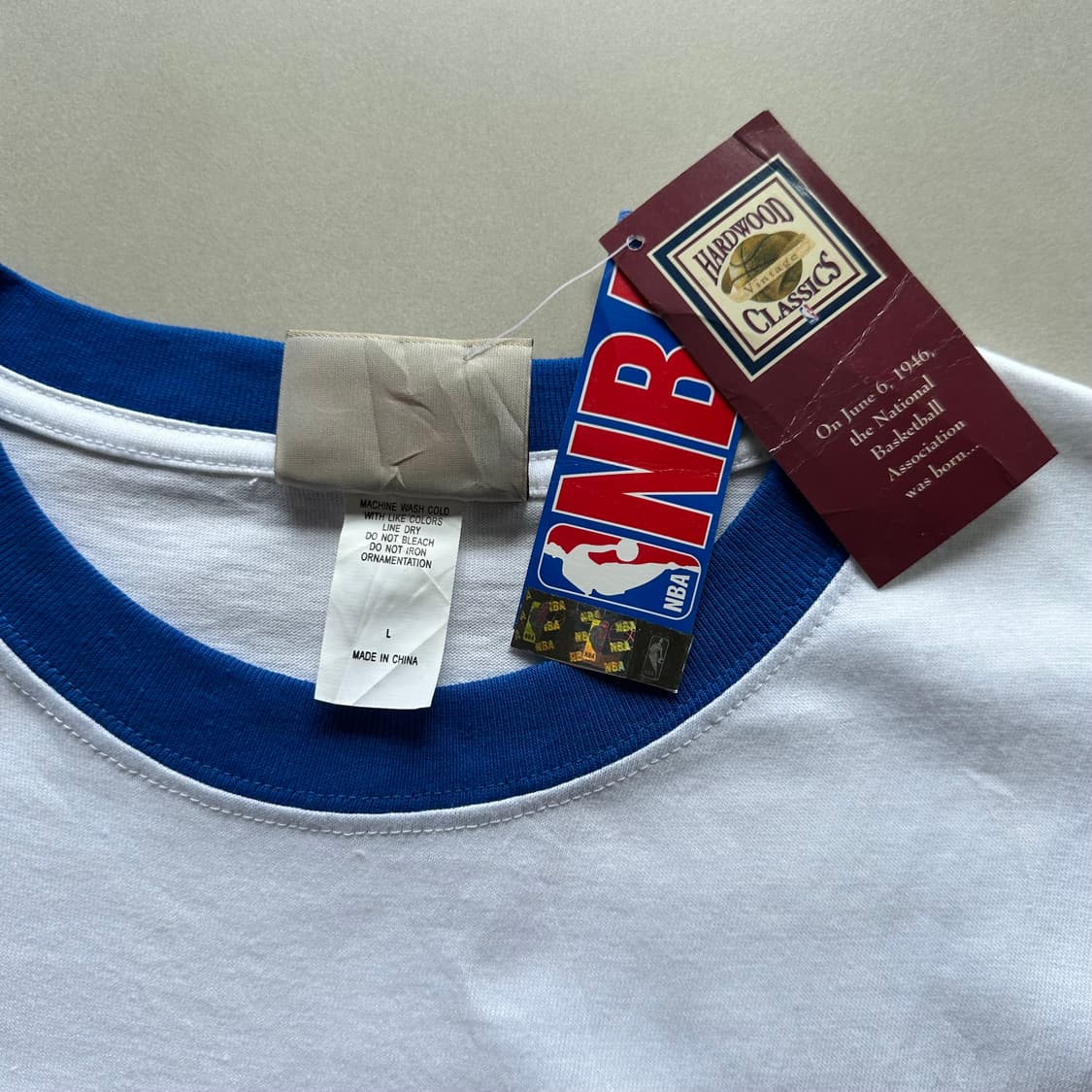 [L-XL](새상품)마제스틱 NBA 뉴저지 링거 반팔 티셔츠 상품이미지8