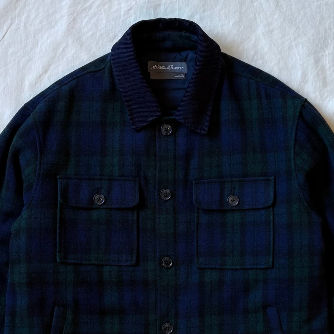 [102-105] Eddie Bauer 블랙와치 타탄 체크 자켓 상품이미지2