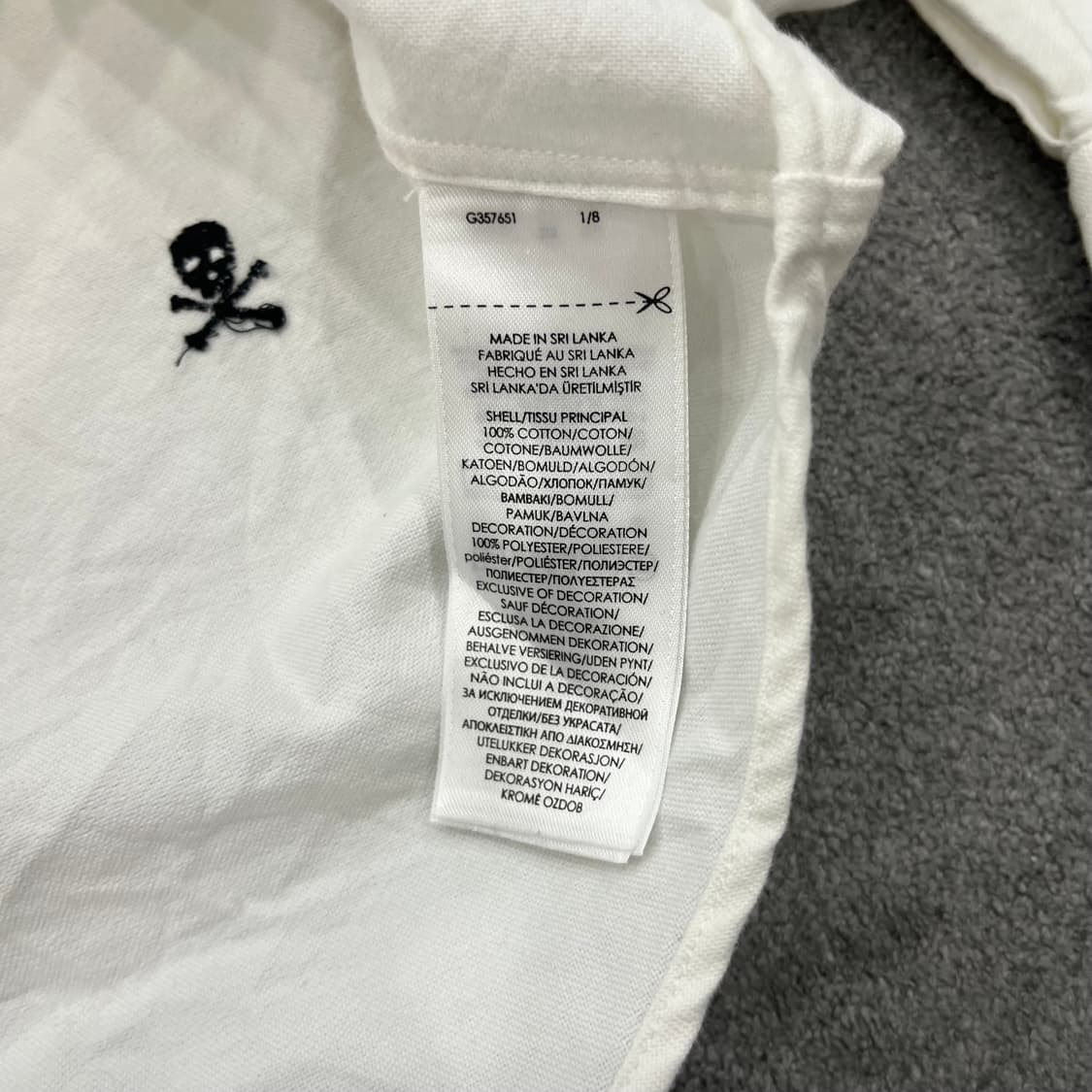 S 폴로 랄프로렌 스컬 자수셔츠 상품이미지5