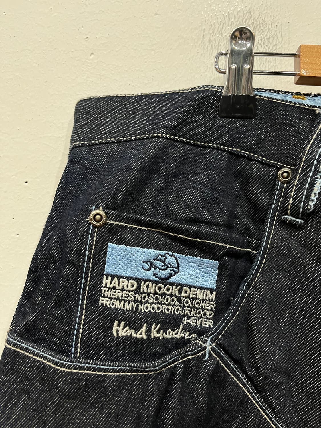 SCHOOL OF HARD KNOCKS 올드스쿨 와이드 데님팬츠 38 상품이미지5