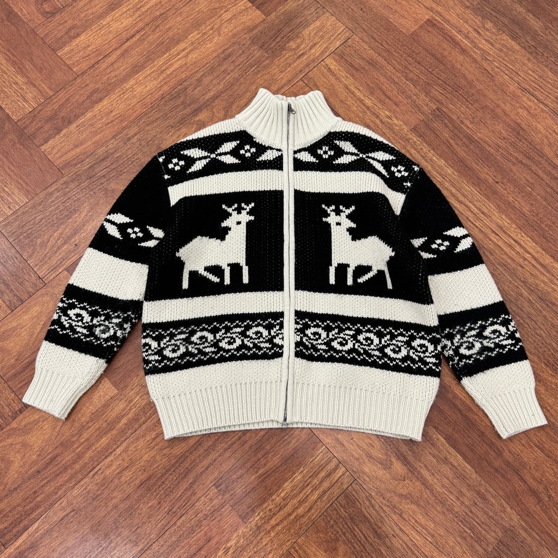 FREE 레더리 노르딕 투웨이 니트 집업  상품이미지1