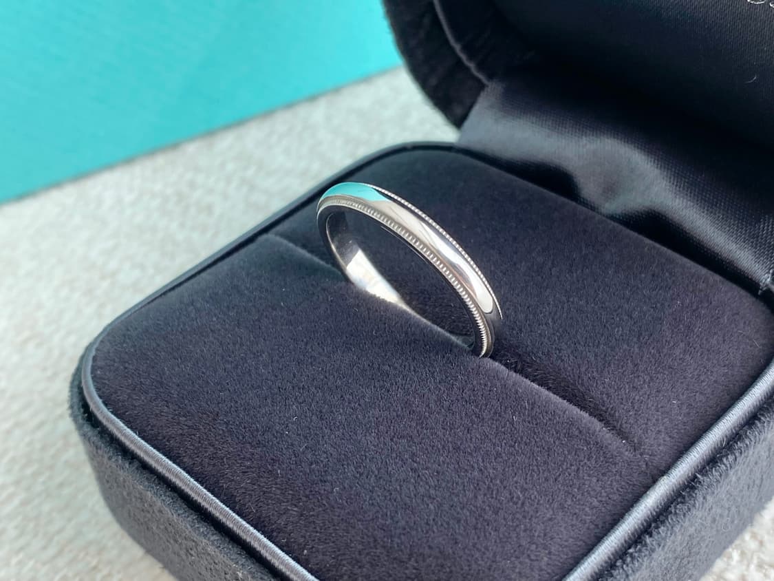 티파니 밀그레인 PT950 백금 57호 3mm 링(국내17호) 상품이미지1