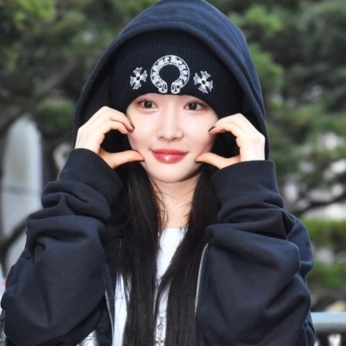 [S+급/OS] 크롬하츠 홀스슈 울 비니 블랙 상품이미지7